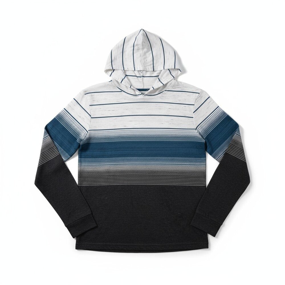 JNIVIBE Boys Gradient Stripe Hoodie Long Sleeve Shirt Size Small NWT